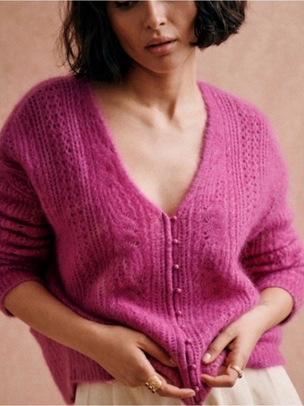 Sezane Susanna Cardigan Wisteria - Size XS